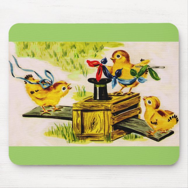 adorable little chick magician mouse pad (Front)