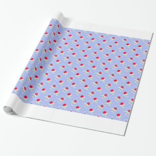 Adorable Little Christmas Kittens in the Snow Wrapping Paper