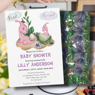 Adorable little Dinosaurs party! Roar! Baby Shower Invitation