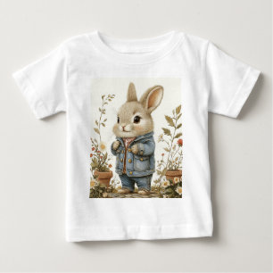 Adorable Little Elmer the Rabbit Baby T-Shirt