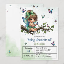 Adorable little fairy baby shower