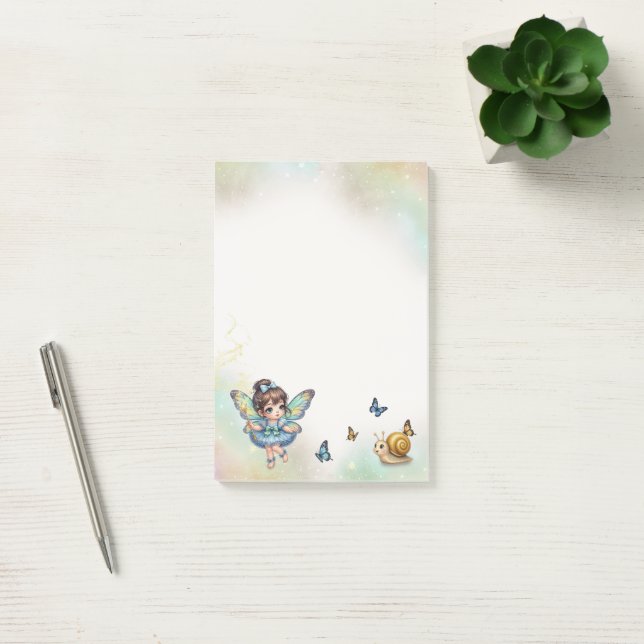 Adorable little fairy  post-it notes (Office)