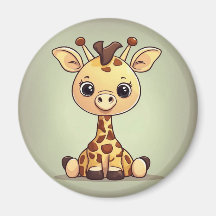 Adorable little giraffe