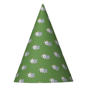 Adorable Little Grey Goat Party Hat