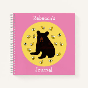 Adorable Little Honey Bee Bear Notebook