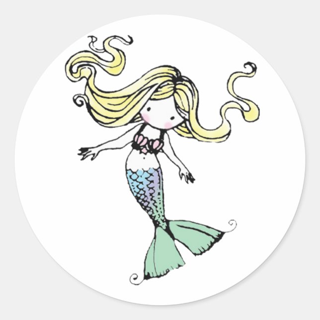 Adorable Little Mermaid Stickers (Front)