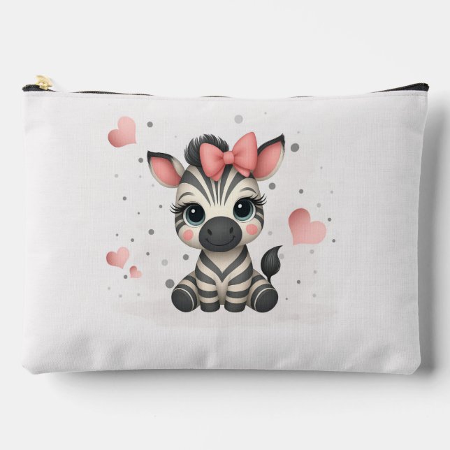Adorable little zebra accessory pouch (Front)