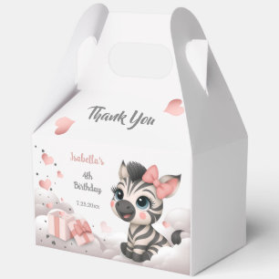Adorable little zebra  favour box
