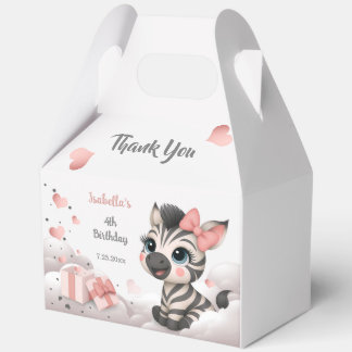 Adorable little zebra  favour box