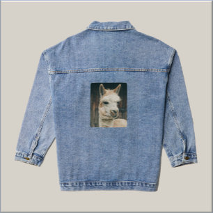 Adorable Llama Denim Jacket