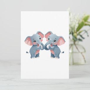 Adorable Love: Cute Valentine’s Day Animal Designs Holiday Card