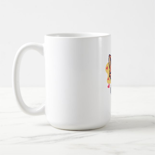 Adorable Love Kitten Coffee Mug (Left)