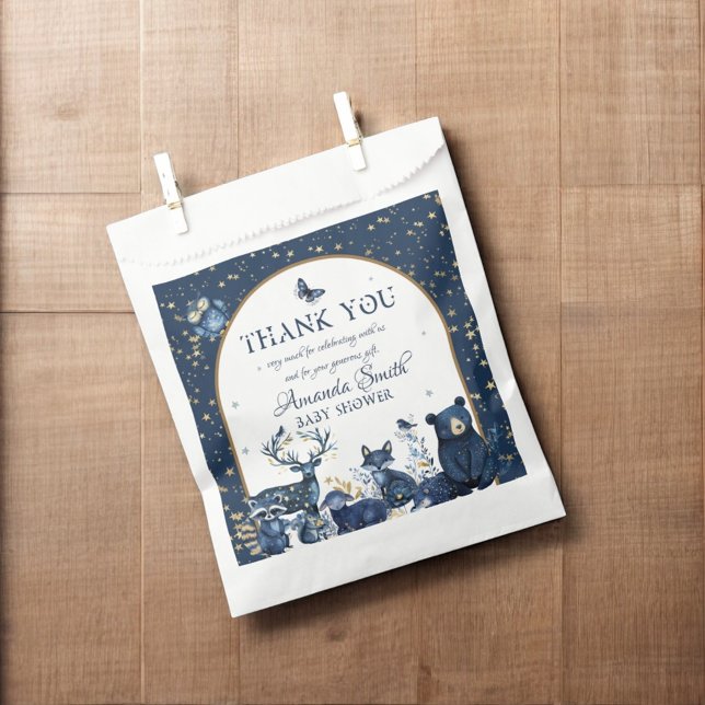 Adorable Magic Woodland Night Animal Baby Shower Favour Bags (Creator Uploaded)