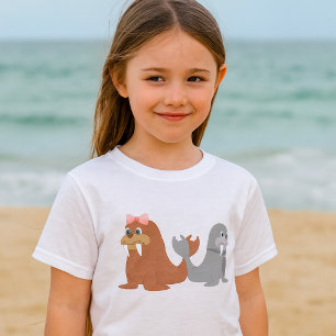 Adorable Male and Female Walruses T-Shirt