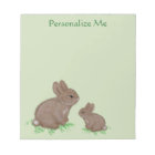 Adorable Mama and Baby Bunny in Clover