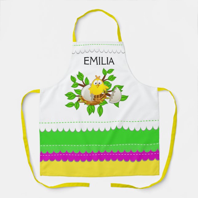 Adorable "Matching" SPRING Cookies Apron (Front)