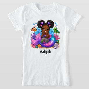 Adorable Mermaid Girl T-Shirt for Kids
