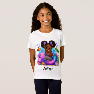 Adorable Mermaid Girl T-Shirt for Kids