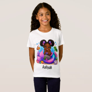Adorable Mermaid Girl T-Shirt for Kids