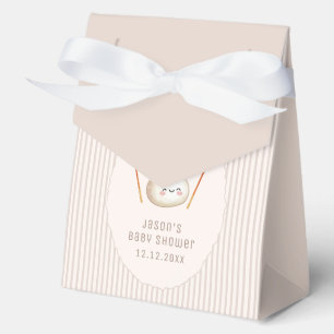 Adorable Modern Bow Asian Dumpling Baby Shower  Favour Box