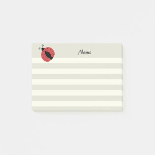 Adorable modern cute ladybug post-it notes