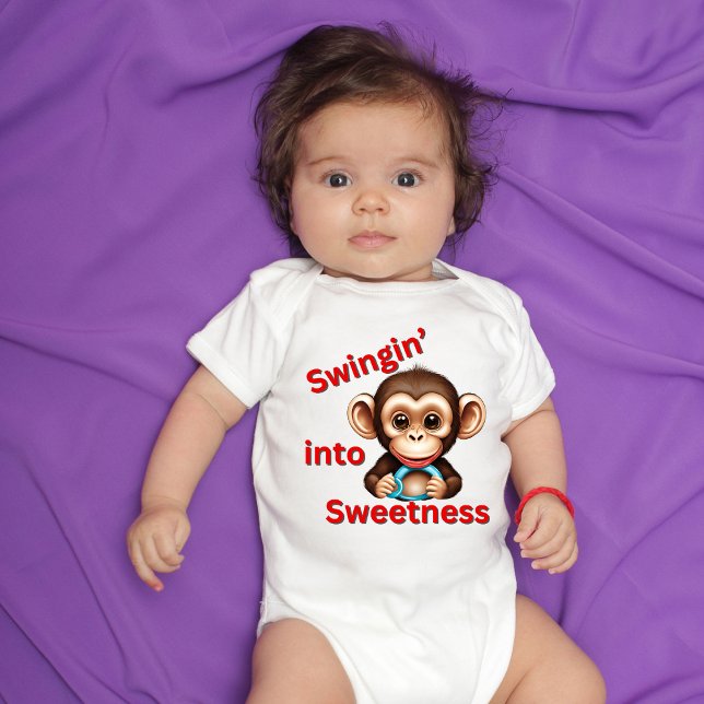 Adorable Monkey Madness Baby Bodysuit (Creator Uploaded)
