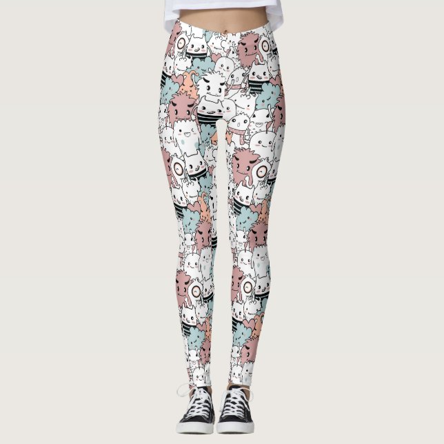 Adorable Monsters Leggings (Front)