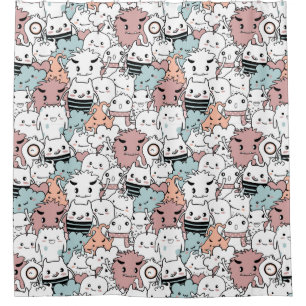 Adorable Monsters Shower Curtain