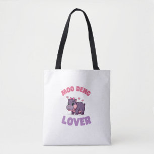 Adorable MOO DENG LOVER Beauty Hobbyist Hippo Revo Tote Bag