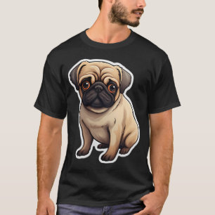 Adorable Mops Dog T-Shirt