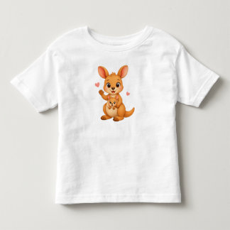 Adorable Mother & Baby Kangaroo Toddler T-Shirt