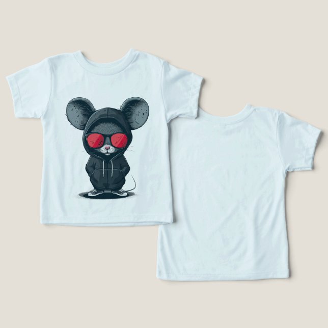 Adorable Mouse Baby Tee (Design Front & Back)