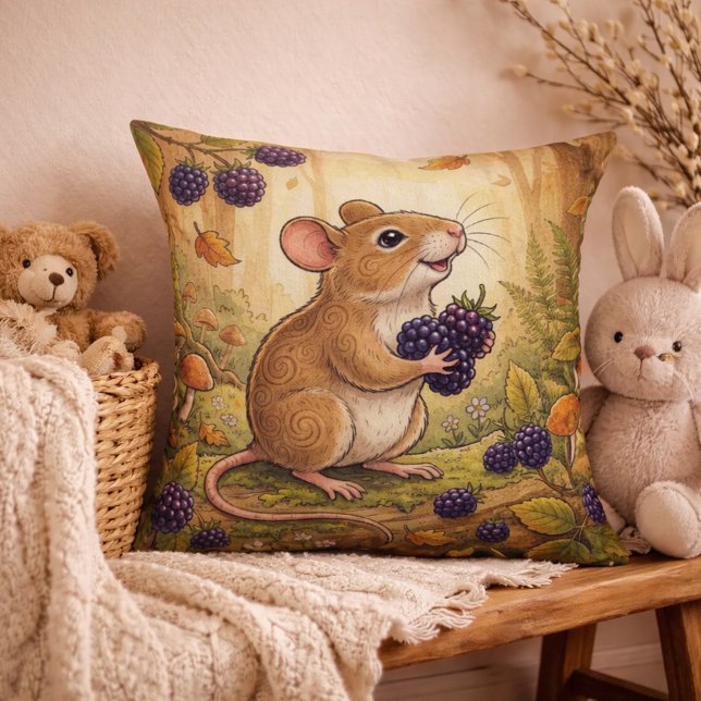 Adorable Mouse Forest Animals  Cushion (Creator Uploaded)