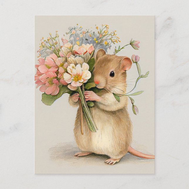 Adorable Mouse Postcard (Front)
