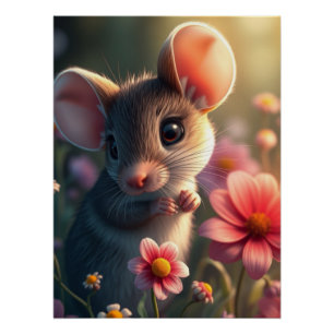 Adorable Mouse Poster