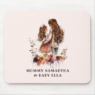 Adorable Mum and Daughter Bond (10) Mouse Pad
