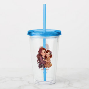 Adorable Mum and Daughter Bond (11) Acrylic Tumbler