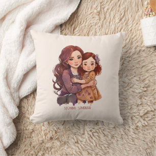 Adorable Mum and Daughter Bond (11) Cushion