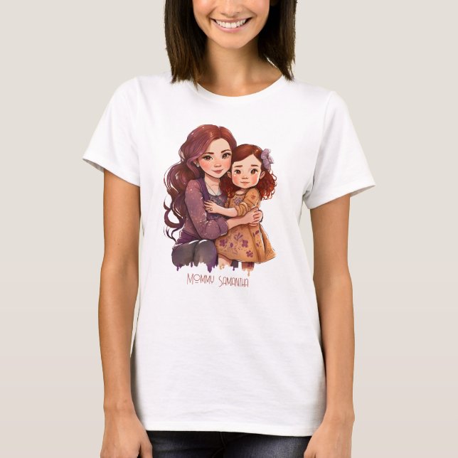 Adorable Mum and Daughter Bond (11) T-Shirt (Front)