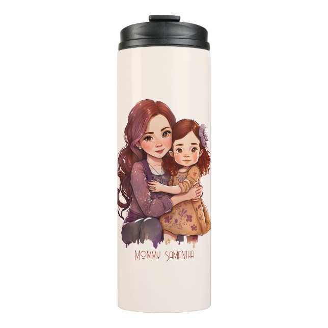 Adorable Mum and Daughter Bond (11) Thermal Tumbler (Front)