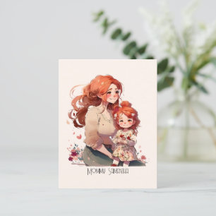 Adorable Mum and Daughter Bond (13) Postcard