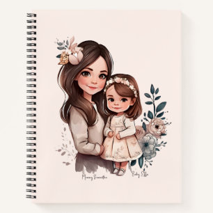 Adorable Mum and Daughter Bond (3) Notebook