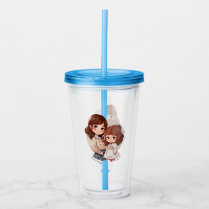 Adorable Mum and Daughter Bond (4) Acrylic Tumbler