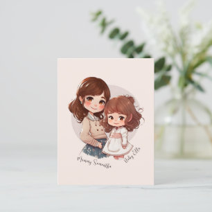 Adorable Mum and Daughter Bond (4) Postcard
