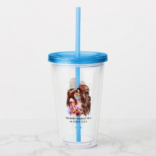 Adorable Mum and Daughter Bond (6) Acrylic Tumbler