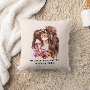 Adorable Mum and Daughter Bond (6) Cushion