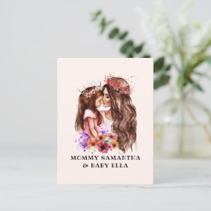Adorable Mum and Daughter Bond (6) Postcard