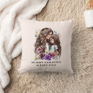 Adorable Mum and Daughter Bond (7) Cushion