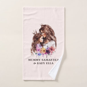 Adorable Mum and Daughter Bond (8) Bath Towel Set
