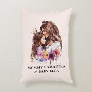 Adorable Mum and Daughter Bond (8) Decorative Cushion